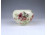 Régi vajszínű virágmintás Zsolnay porcelán kis váza 