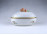 Hecsedli mintás rózsadíszes Herendi porcelán bonbonier
