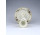Vajszínű búzavirág mintás Zsolnay porcelán gyertyatartó 14 cm