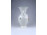 Antik virágmintás Herendi porcelán váza 20 cm