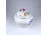 Antik nagyméretű virágmintás Herendi porcelán bonbonier 16 cm