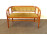 Art deco hajlított karfás kanapé