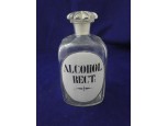 Antik patika üveg ALCOHOL RECT