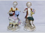 Kardos Meisseni porcelán szobor pár