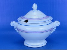 Antik porcelán mártásos tál
