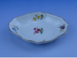 Antik jelzett kardos Meisseni porcelán tálka