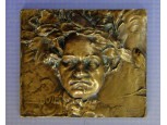 Franz Stiasny jelzett BEETHOVEN bronzplakett
