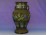 Antik jelzett japán bronz füles váza 30 cm