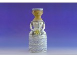 Jelzett Kiss Roóz kerámia szobor 27.7 cm