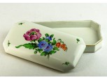 Régi nagyméretű Herendi porcelán bonbonier