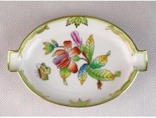 Viktória mintás Herendi porcelán hamutál