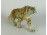 Régi jelzett Royal Dux porcelán tigris 35 cm