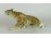 Régi jelzett Royal Dux porcelán tigris 35 cm