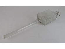 Antik bécsi üveg lopó borászati eszköz 56 cm