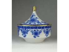 Régi nagyméretű Wallendor porcelán bonbonier