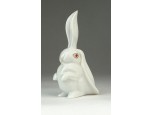 Régi Herendi porcelán kajla fülű nyúl nyuszi