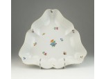 Régi Herendi háromszög porcelán kínáló tál